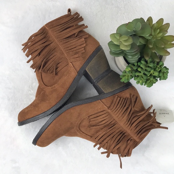 NWT Faded Glory Brown Booties sz6 - Picture 3 of 6